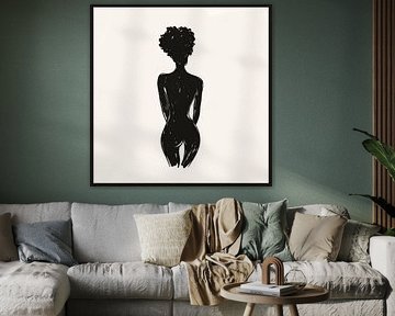 Artistic silhouette of a woman by Poster Art Shop