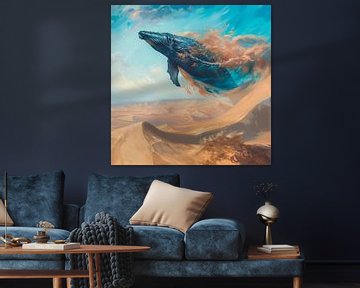 Walsprung über Sanddünen von Poster Art Shop