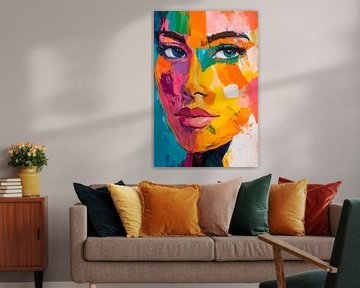 Colourful facial transformation by Poster Art Shop