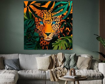Jaguar im Dschungelblick von Poster Art Shop