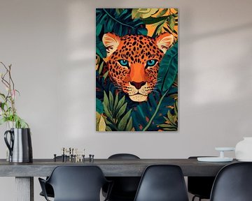 Kruipend roofdier in de jungle van Poster Art Shop