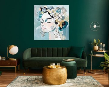 Blütenpracht im sanften Traum von Poster Art Shop