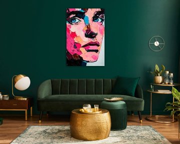 Colourful faces of emotions by Poster Art Shop