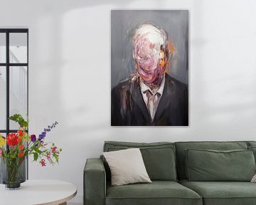 Gezichtsloos in een pak van Poster Art Shop