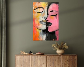 Harmonie van kleuren en emoties van Poster Art Shop