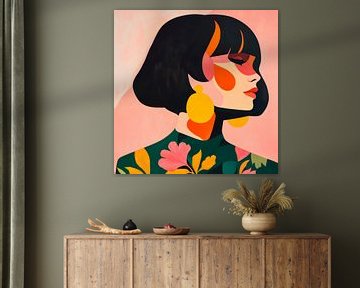 Moderne elegantie in kleuren van Poster Art Shop