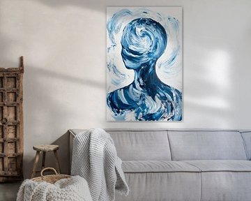 Verborgen gedachten in kleuren van Poster Art Shop