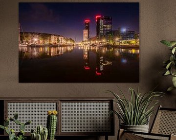 Cityscape van Leeuwarden bij nacht van KB Design & Photography (Karen Brouwer)