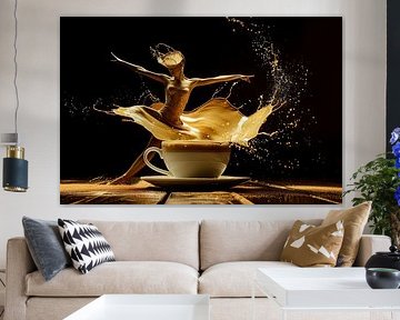 kunst met drank en koffie