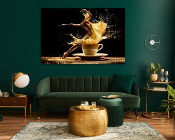 kunst met drank en koffie