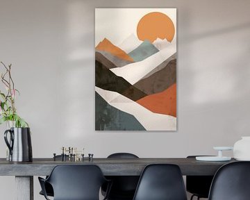 Mountain landscape in soft light by Poster Art Shop