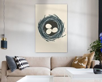 Eggs in nature's nest by Poster Art Shop