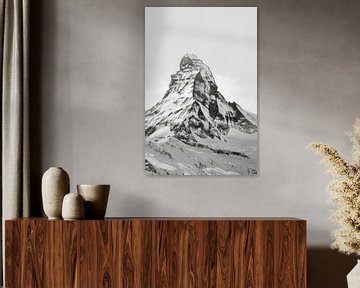 De Matterhorn in het maskerlicht van Poster Art Shop