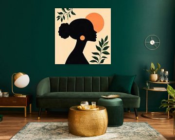 Elegantie in de schaduw van de natuur van Poster Art Shop