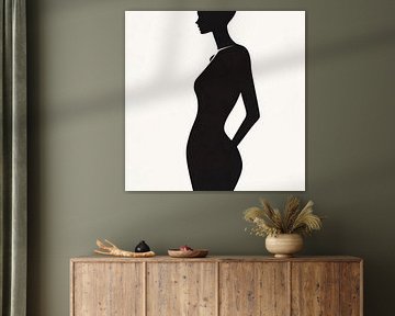 Elegant silhouette in black by Poster Art Shop