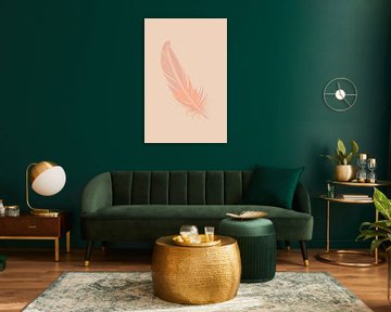 The gentle elegance of a feather by Poster Art Shop