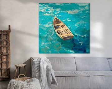 Calm times on a blue sea by Poster Art Shop