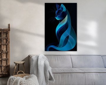 De eenvoudige elegantie van een kat van Poster Art Shop