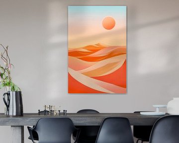 Desert landscape in the evening light by Poster Art Shop