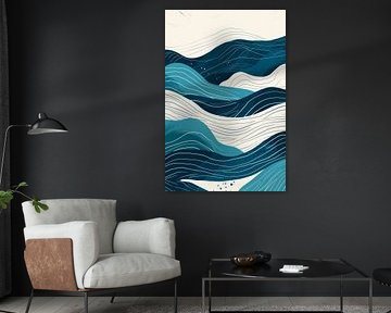 Waves of stillness and movement by Poster Art Shop