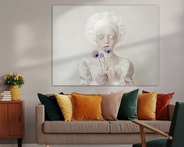 Purple poppy girl by Heike Hultsch