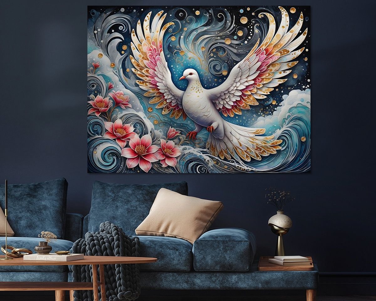Example of the artwork in a room