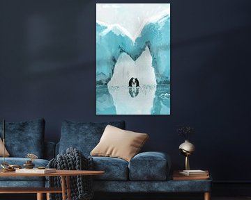 Pinguïns en het IJsberg Hart van Thea