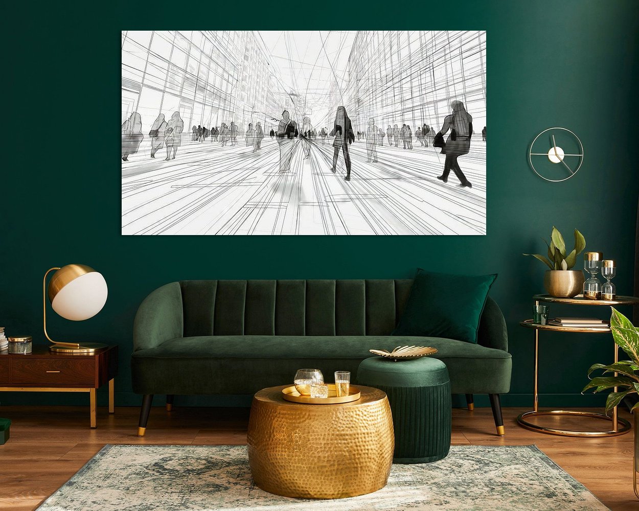 Example of the artwork in a room