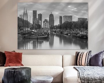 Haringvliet Rotterdam in black and white by Ilya Korzelius
