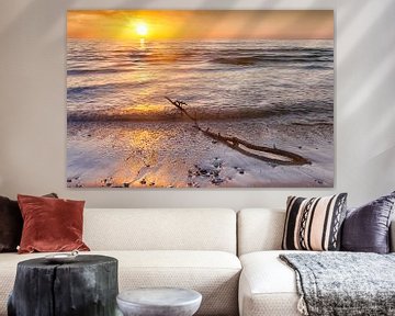 Sonnenuntergang Hove Strand Dänemark von Evert Jan Luchies