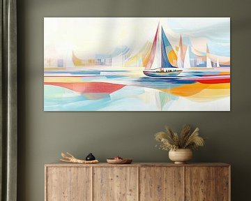 Zeilboot abstract van Imagine