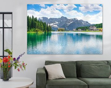 Misurinameer en Dolomieten. Veneto, Italië van Stefano Orazzini