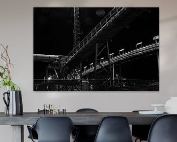 Maasvlakte bij nacht van Cobi de Jong