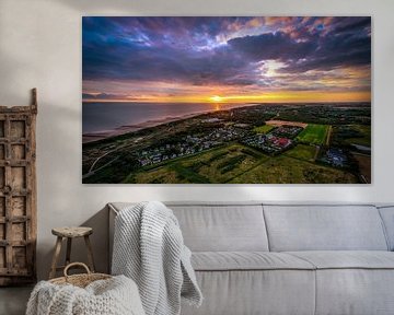 Zonsondergang Dishoek, Zeeland van Shanna van Mens Fotografie