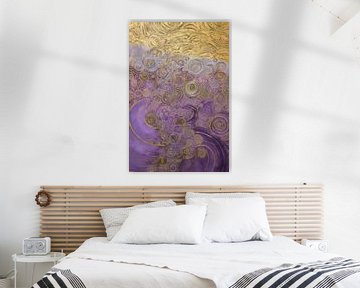 Goldene und violette Wirbel von Whale & Sons