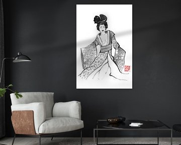 geisha dans van Péchane Sumie