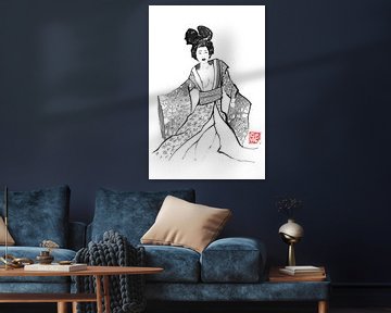 geisha dans van Péchane Sumie