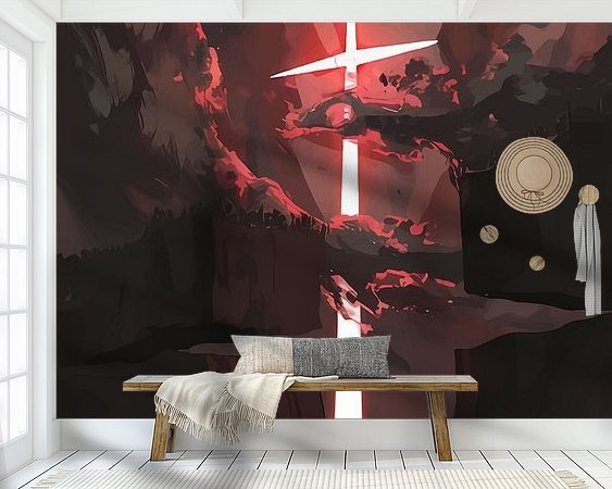 Example of the artwork in a room