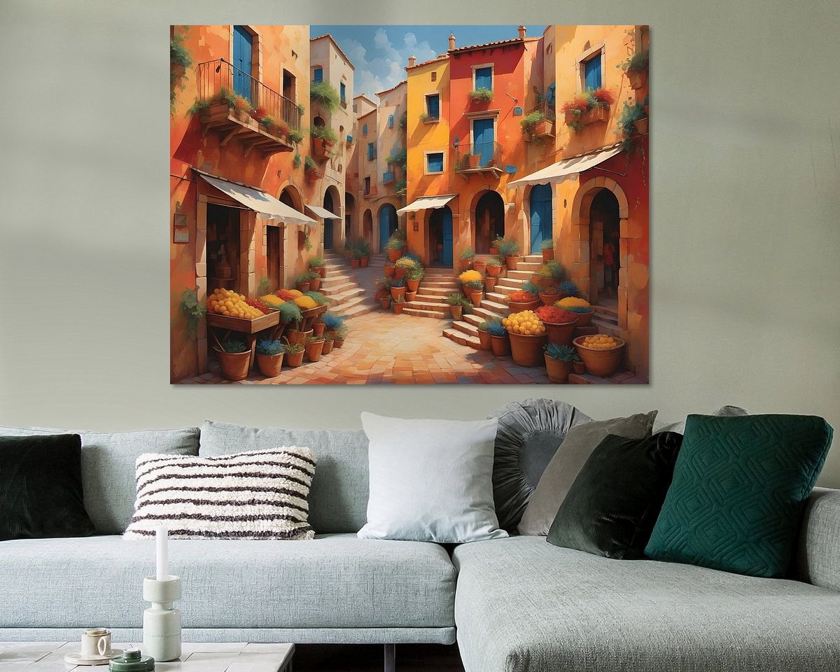 Example of the artwork in a room