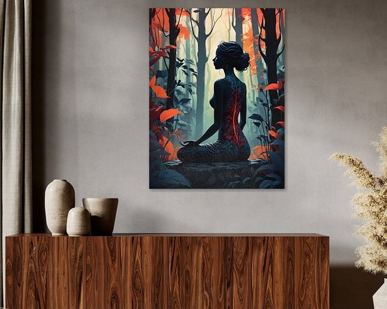 Example of the artwork in a room