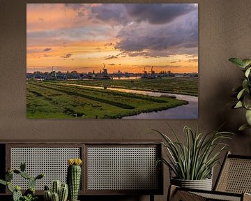 Sunset on the Zaanse Schans