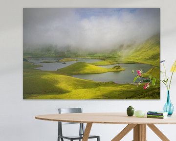 Vulkankrater auf Corvo, ein Naturschatz auf den Azoren von Antwan Janssen