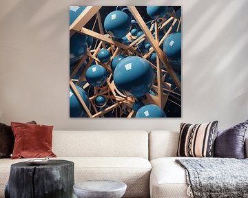 Intriguing abstract spheres and beams