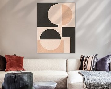 Moderne abstracte geometrische collage nr. 1 van Dina Dankers