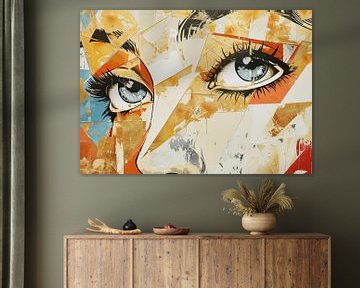 Painting Abstract Portrait by Art Whims
