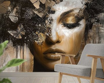 Dromerige Vlinders met vrouw van Your unique art