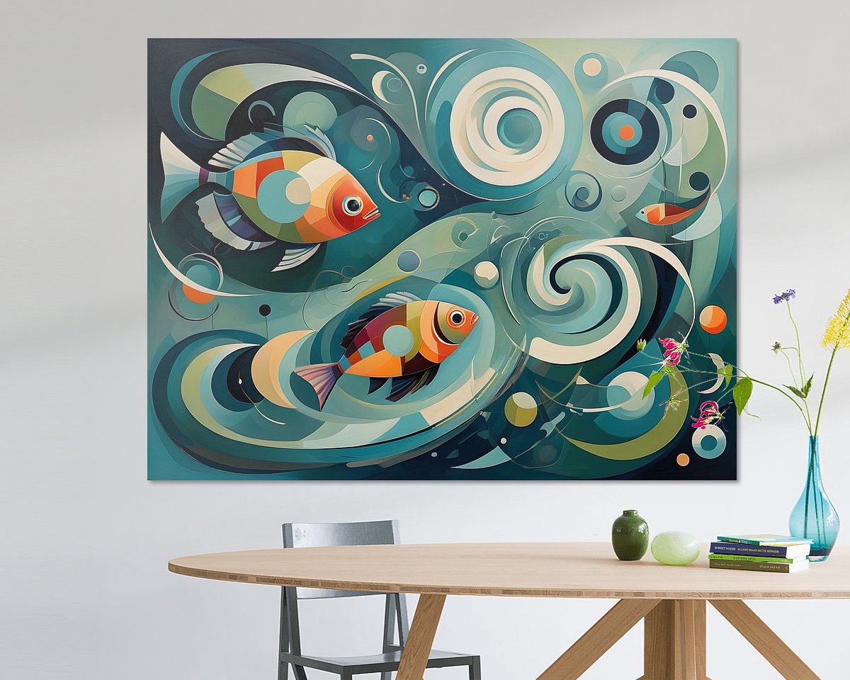 Example of the artwork in a room