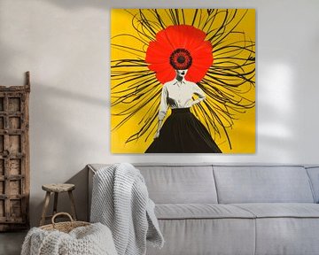 Elegante bloemenmagie van Poster Art Shop
