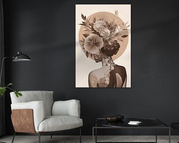 Bloemenmagie van genade van Poster Art Shop