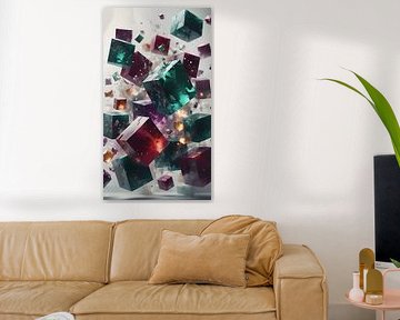 Des cubes qui jouent avec l'ombre et la lumière sur Bart Veeken